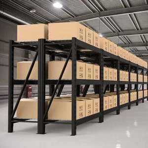 WORKPRO 10PC 50"x18x47" 3Tier Garage Shelving Unit Heavy Duty Metal Storage Rack - Picture 1 of 10