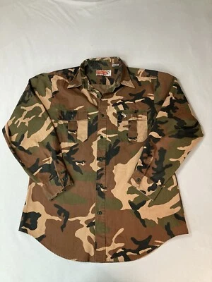 Winchester Hunting Button Up Shirt Men's L Vintage Long Sleeve Duck Camouflage - Image 1 of 4
