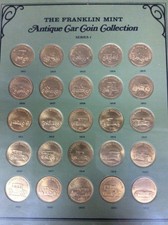Sunoco Collectibles Sunoco Franklin Mint Bronze Aluminum Antique Car Coin Collection Series 1 And 2