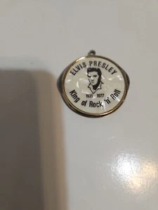 Vintage Elvis Presley Round Pendant Knife Cigar Cutter, NOS - Picture 1 of 5