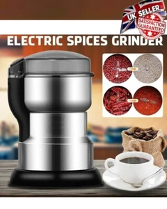 300W Elektrische Kaffeemühle Maschine Edelstahl Mühle Bohnenmutter SUS304 - Bild 1 von 10
