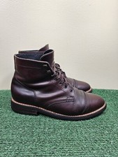 Thursday Boot Company Dark Brown Leather Captain Boots Lace Up Mens Sz 11.5 Wide