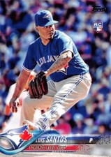 2018 Topps #299 Luis Santos NM-MT RC Rookie Blue Jays