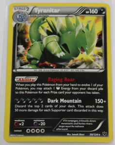 Pokemon 2016 XY Fates Collide ""Tyranitar"" #56/124 Holo selten - Bild 1 von 4