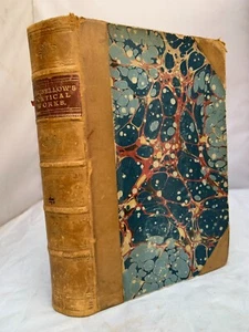 Longfellows Poetical Works 1886 - Gilt Leather Illustrated - Picture 1 of 7