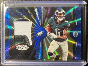 2021 Certified DeVonta Smith FOTL Exclusive Blue Mirror New Generations /30 NG-5 - Imagen 1 de 3