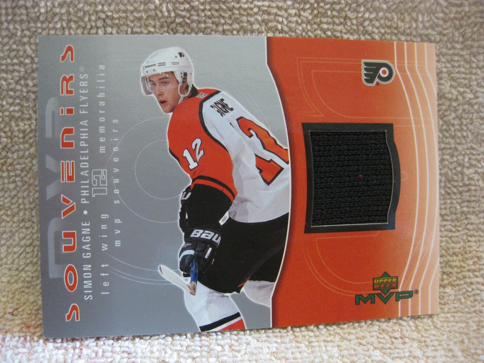 2003-04 Upper Deck MVP Souvenirs #S22 Simon Gagne PHILADELPHIA FLYERS mint - Image 1 of 2