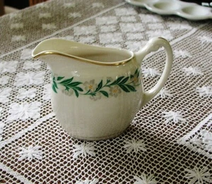 Seltenes HAN1 Milchkännchen von HANNOVER CHINA ~ grün, grau, gelb, mit Goldrand ~ einwandfrei - Bild 1 von 6