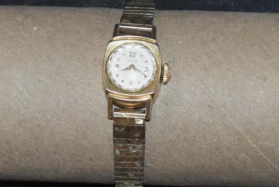 Vintage HAMILTON 10K Gold Filled Winding Watch with KREISLER 10KT G F Band  RUNS - Image 1 of 4
