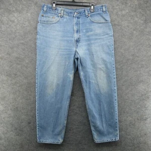 VTG Levis Jeans Mens 38x29 Blue 550 Relaxed Tapered American Grunge Y2K Denim - Picture 1 of 24