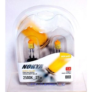 Nokya Hyper Yellow 880 Headlight Fog Light Bulb 2500K Stage 1 NOK6620 One Pair - Picture 1 of 1