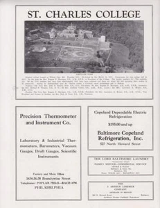 Original 1929 St Charles College Druck-Anzeige/Luftbild des Campus - Bild 1 von 1