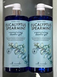 (2-Pk) PHARM to TABLE ~ EUCALYPTUS SPEARMINT Energizing Shower Gel with Cucumber - Picture 1 of 4