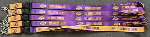 Los Angeles Lakers /Lanyard/Keychain Lot Of 5 Purple And Gold