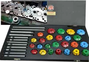 40x VALVE SEAT CUTTER SET CARBIDE TIPPED IVEC,MAN,SCANA,VOLV,MERCS,LEYLND - Picture 1 of 11