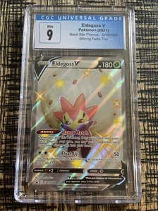 2021 Pokemon Black Star Promo SWSH084 Full Art Shiny Eldegoss V CGC 9 Mint - Picture 1 of 2