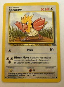 SPEAROW - Jungle Set - 62/64 - Common - Pokemon Card - Unlimited - NM - Picture 1 of 2