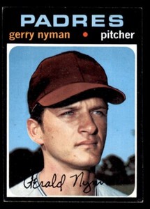 1971 Topps Baseball #656 Gerry Nyman EX+