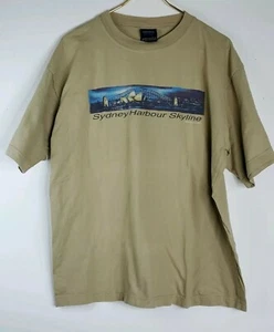Sydney Australia Harbour Skiyline T-Shirt Men XL Samsousan Souvenir Vtg - Picture 1 of 6