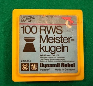 RWS Meisterkugeln  Special Match .177 Caliber 100 Count - NOS-Factory Sealed Box - Picture 1 of 3