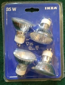 4 Pack Ikea Indoor Flood 35W GU10 Base 120 V Light Bulb 701.383.01 New - Picture 1 of 5