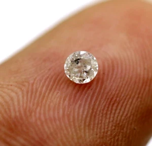 Certified Natural Diamond Brilliant Round Cut I Color I2 Grade 0.12 Ct Loose - Picture 1 of 12