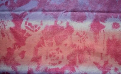BATIK PRINT  ON  COTTON  T SHIRT FABRIC  NO STRETCH    70X59 INCHES   1.9 YARDS - Image 1 of 2