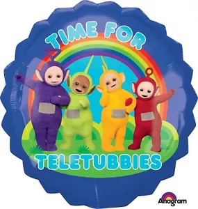 28" Time For Teletubbies Foil Balloon - Anagram - Party Supply Decoration - Picture 1 of 1