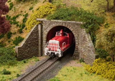Faller 120558 Single Track Tunnel Portal for Steam Operation Kit Ho 1:87 New - Image 1 of 2