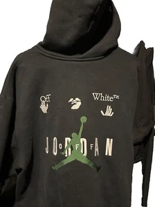 Nike Jordan Off White Hoodie Black XL - Picture 1 of 3