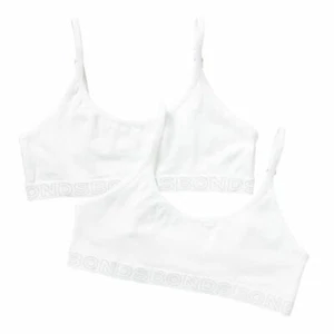 Bonds Girls 2 Pack Crop Top Wirefree Bra Bralette size 8 10 Colour White - Picture 1 of 2