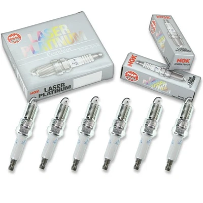 6 pcs NGK Laser Platinum Spark Plugs for 1996-1998 GMC K1500 4.3L  4.3L V6 - dt - Image 1 of 4