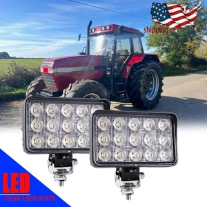 2x LED FLOOD Work Light for Case IH Tractors Upper Front Cab Etc OE 239758A1 - Picture 1 of 11