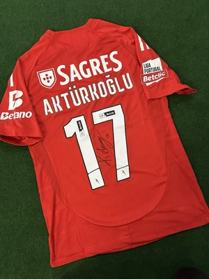 Orginal Signiertes Kerem Aktürkoglu Benfica Trikot Galatasaray Türkei Türkiye - Bild 1 von 4