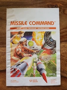 Missile Command (Atari 2600, 1981) Manual  - Picture 1 of 2