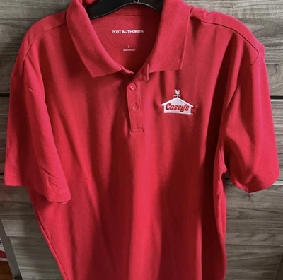 Camisa polo de golf Casey's General Store L poliéster uniforme de trabajo para empleados Foto 1 de 3