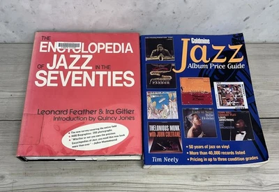 Lot Of 2 Jazz Books, VTG, Encyclopedia Of Jazz 70’s, Goldmine Jazz Price Guide - Image 1 of 4