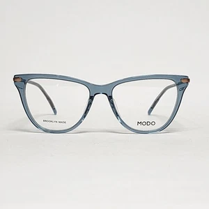 Gafas de ojo de gato MODO Driggs para mujer hechas a mano en Brooklyn en cristal azul | 53 mm - Imagen 1 de 11
