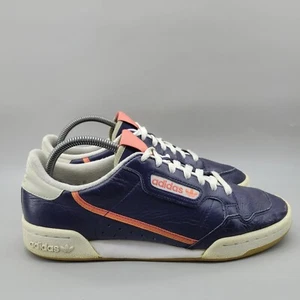Adidas Continental 80 Tennis Sneakers Men Size 9 Blue Orange Comfort Low Shoes - Picture 1 of 8