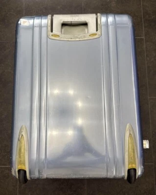 Zero Halliburton Silver 2-wheels Carry Case Suitcase Junk - Image 1 of 4