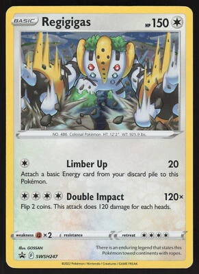 Regigigas (Cosmos Holo) NM SWSH247 SWSH: Sword & Shield Promo Cards Pokemon Card - Image 1 of 2