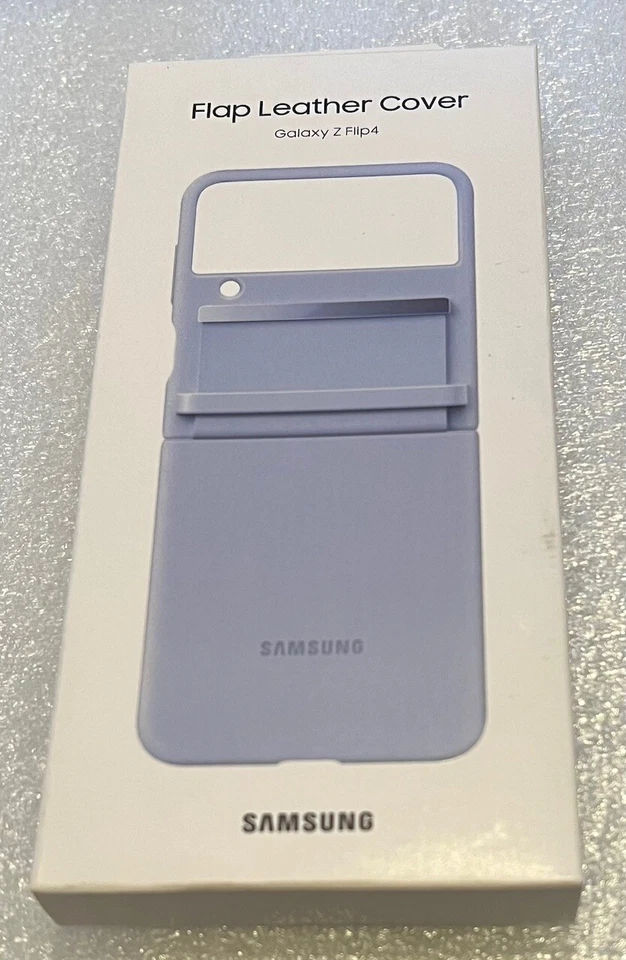 Funda Carcasa Cuero Original Samsung Galaxy Z Flip4 Solapa Púrpura Sereno Foto 1 de 1