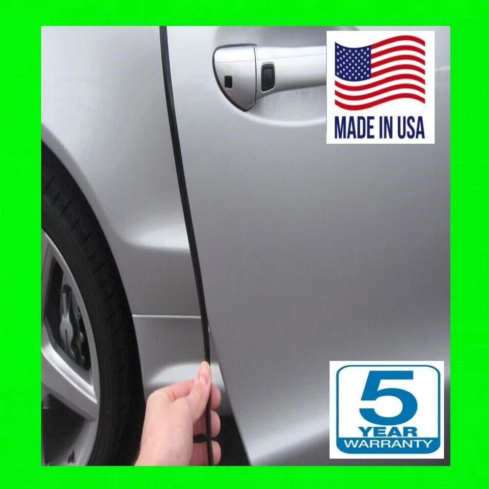 FOR PONTIAC BLACK DOOR EDGE 15FT GUARD PROTECTORS TRIM MOLDING SET ROLL a - Image 1 of 4