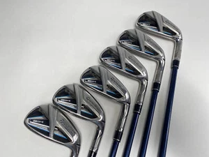 TaylorMade SIM MAX Iron Set 4-9 Fujikura Ventus Blue 7S Stiff Graphite Mens RH - Picture 1 of 10