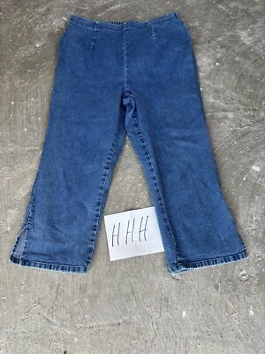 Vintage 90s Faded Glory Pull On Pants Stretch Waist Made In USA Size L - Image 1 of 4