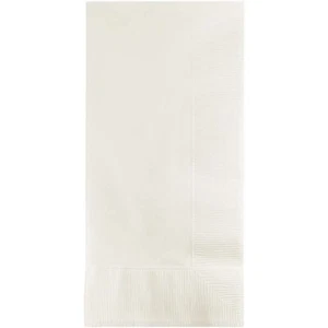 Creative Converting White Paper Folded Dinner Napkins Towels 2-Ply 50 Ct - Picture 1 of 2