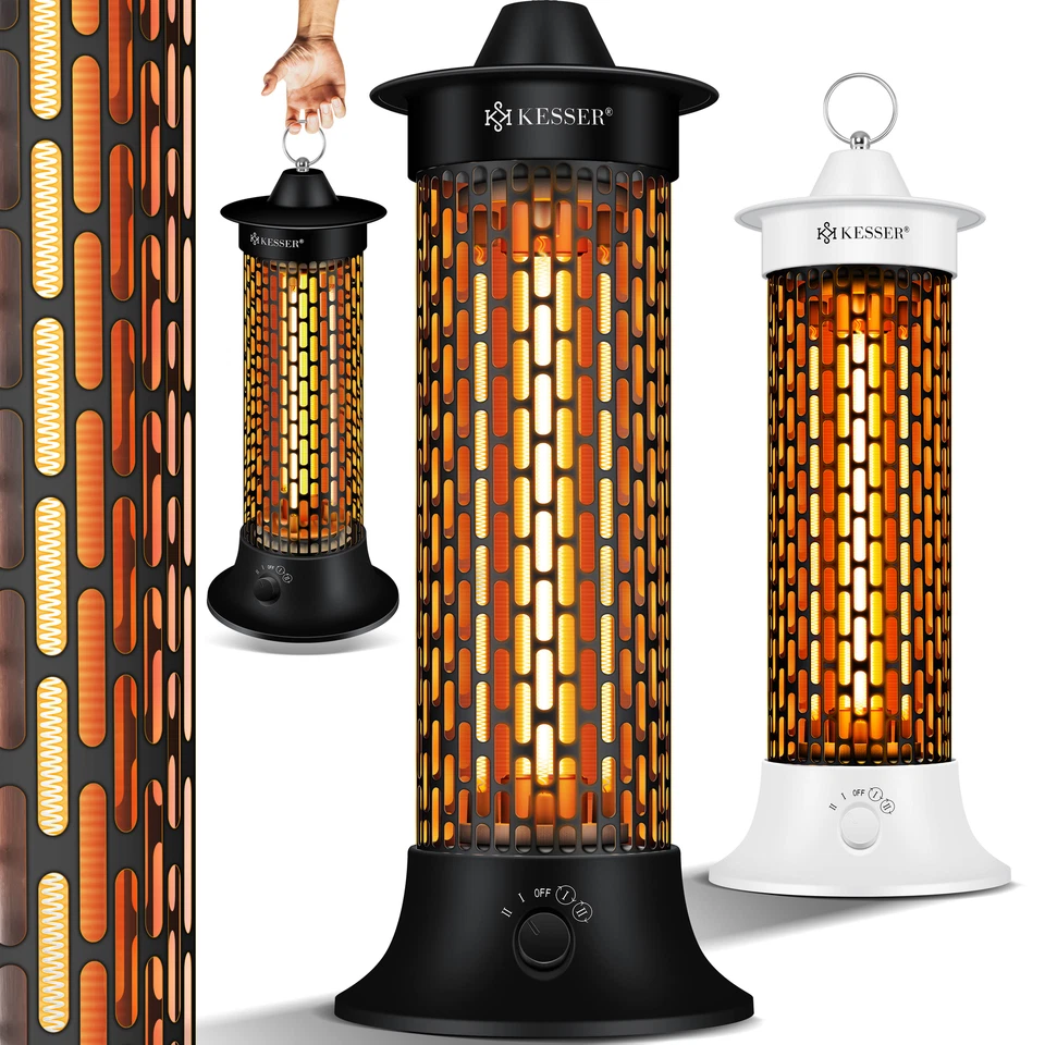 KESSER® Standheizstrahler Infrarotheizung 1200W Heizstrahler Elektroheizung IP55 - Bild 1 von 1