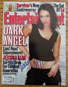 JESSICA ALBA DARK ANGEL ENTERTAINMENT SEMANAL FIRMADO REVISTA COMPLETA CERTIFICADO DE AUTENTICIDAD - Imagen 1 de 3