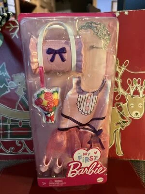 ¡Mi primer traje de bailarina rosa Barbie y accesorios para muñecas de 12"! Foto 1 de 4