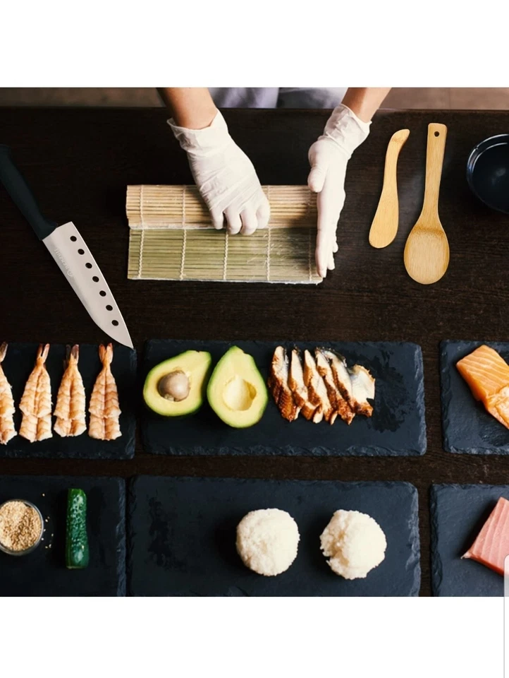 Sushi Maker, All in 1 Easy Sushi Making Kit for Beginners, Sushi Kit with knife - Image 1 of 4